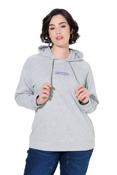 Hoodie, Rückendruck, Kapuze, Raglan-Langarm