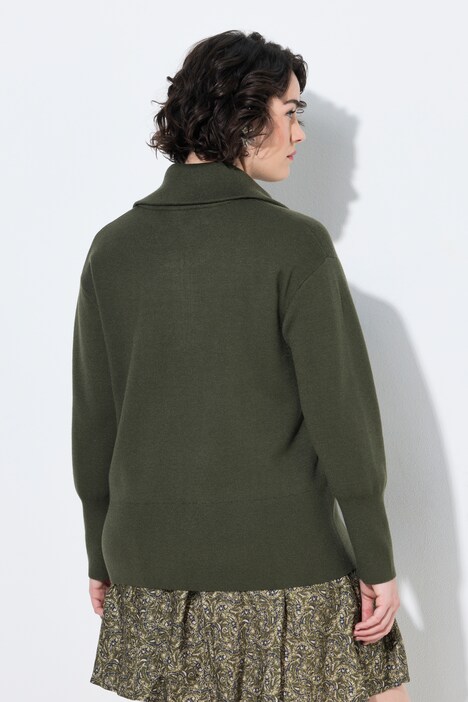 Pullover, Strick, Troyerkragen, Langarm