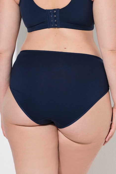 Midi-Slips, 5er-Pack, kleine Spitzeneinsätze