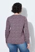 Shirt, Blüten, Elastiksaum, Rundhals, Langarm