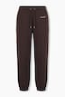 Pantalon de jogging, jambes larges, molleton, taille élastique avec cordon de serrage coulissant sous tunnel