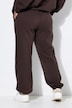 Pantalon de jogging, jambes larges, molleton, taille élastique avec cordon de serrage coulissant sous tunnel