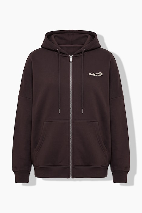 Sweatjacke, oversized. Kapuze