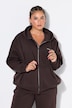 Sweatjacke, oversized. Kapuze