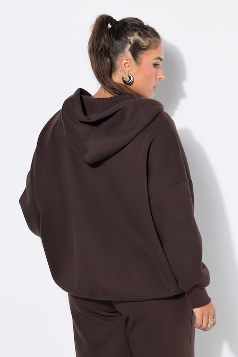 Sweatjacke, oversized. Kapuze