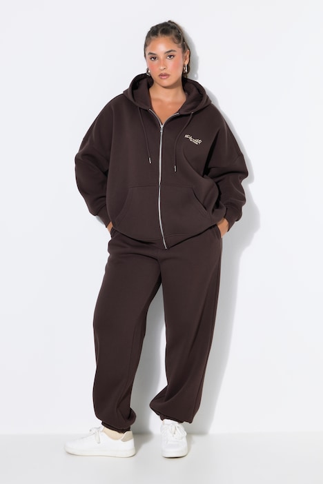 Sweatjacke, oversized. Kapuze
