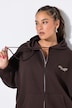 Sweatjacke, oversized. Kapuze