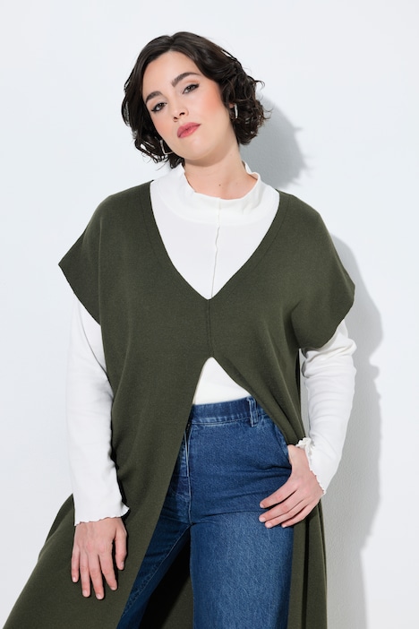 Pull long sans manches