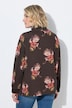 Sweater, Blüten, A-Linie, Stehkragen, Langarm
