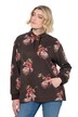 Sweater, Blüten, A-Linie, Stehkragen, Langarm