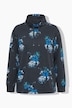 Sweater, Blüten, A-Linie, Stehkragen, Langarm