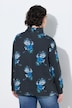 Sweater, Blüten, A-Linie, Stehkragen, Langarm