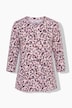 Shirt, Leomuster, A-Linie, Rundhals, 3/4-Arm