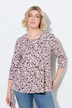 Shirt, Leomuster, A-Linie, Rundhals, 3/4-Arm