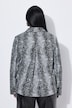 Cardigan en maille Jacquard, motif peau de serpent, col chemise