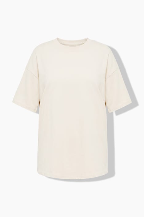 T-shirts oversize, grand message dans le dos, manches mi-hauteur