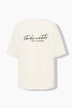 T-shirts oversize, grand message dans le dos, manches mi-hauteur