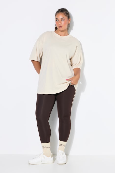 T-shirts oversize, grand message dans le dos, manches mi-hauteur