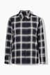 Plaid Long Sleeve Flannel Blouse