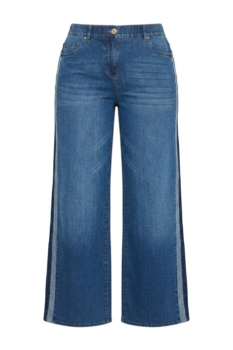 Jeans Mary, Seitenstreifen, weites Bein, Komfortbund