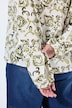 Bluse, Rüsche, A-Linie, V-Ausschnitt, Langarm