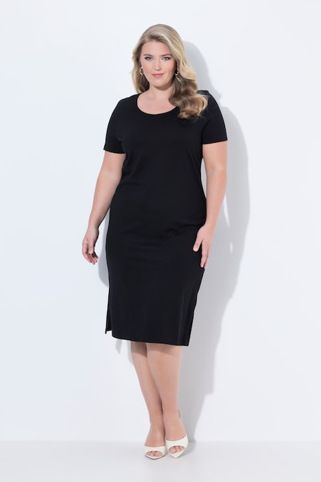 Robe midi en jersey, coupe Straight Fit, imprimé homard avec perles fantaisie