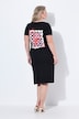 Robe midi en jersey, coupe Straight Fit, imprimé homard avec perles fantaisie