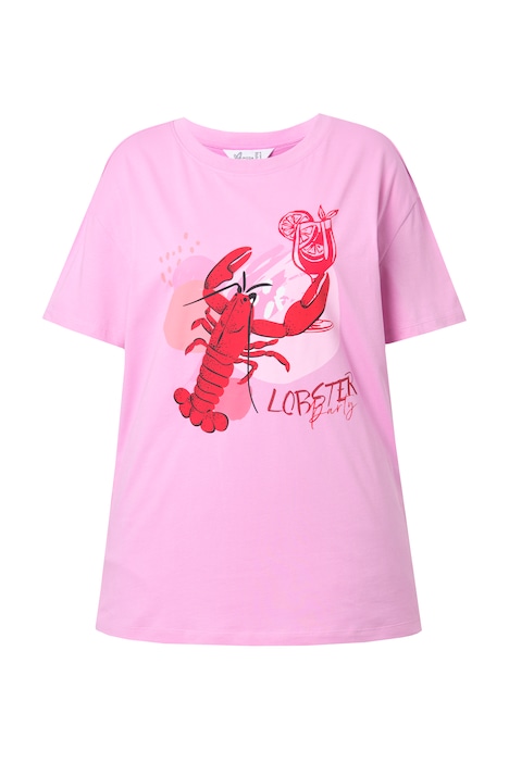 Tričko, boxy střih, motiv humra, krátké rukávy