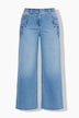 Jeans Mary, Stickerei, extraweites Bein, Komfortbund