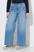 Jeans Mary, Stickerei, extraweites Bein, Komfortbund