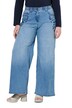 Jeans Mary, Stickerei, extraweites Bein, Komfortbund