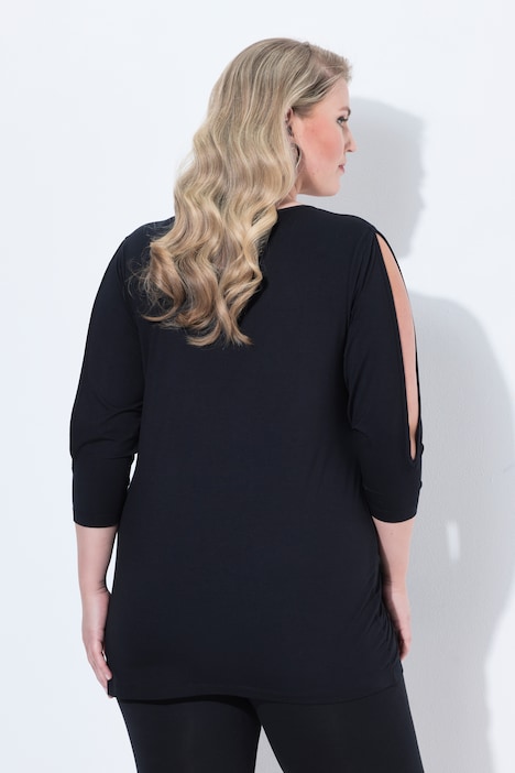 T-shirt, comfort fit, mouw met cut-outs