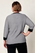 Jacquard-Strickjacke, Classic Fit, Jacquardstrick, 3/4-Ärmel
