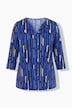 Geometric Print 3/4 Sleeve Tee