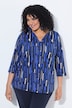 Geometric Print 3/4 Sleeve Tee