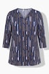 Shirt, grafischer Druck, V-Ausschnitt, 3/4-Arm