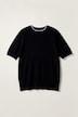 Jacquard-Pullover, Classic Fit, Jacquardstrick, Halbarm