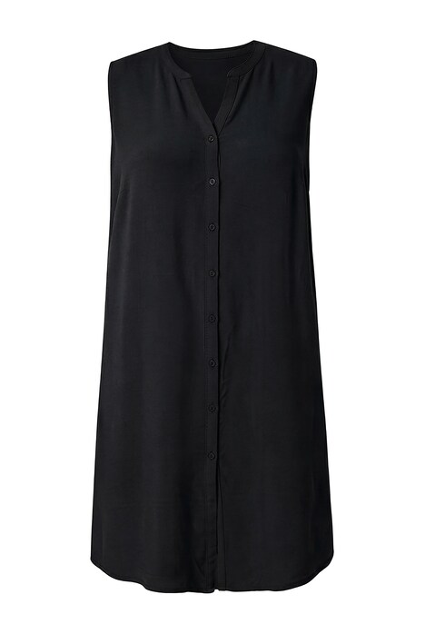 Tunika, áčkový střih bez rukávů, tunikový výstřih