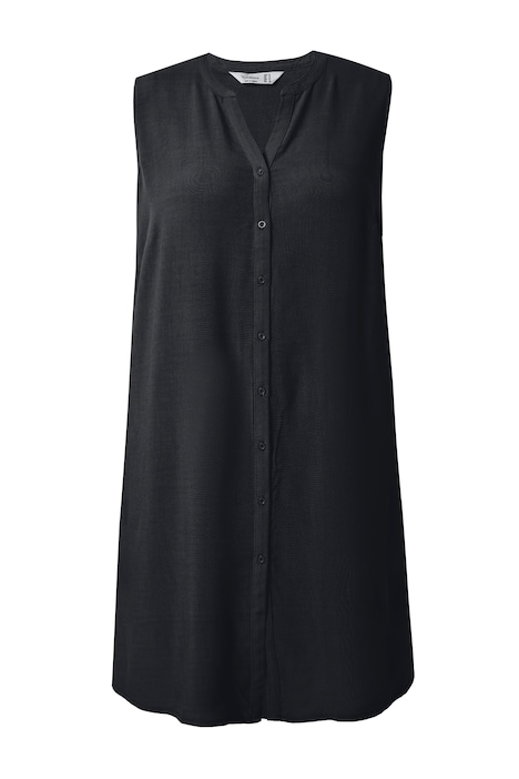 Tunika, áčkový střih bez rukávů, tunikový výstřih