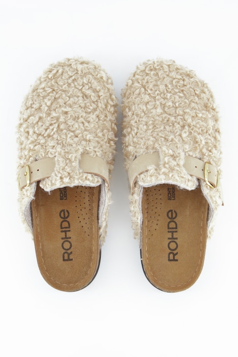 Rohde Plüsch-Clogs, Memory-Fußbett, Weite G