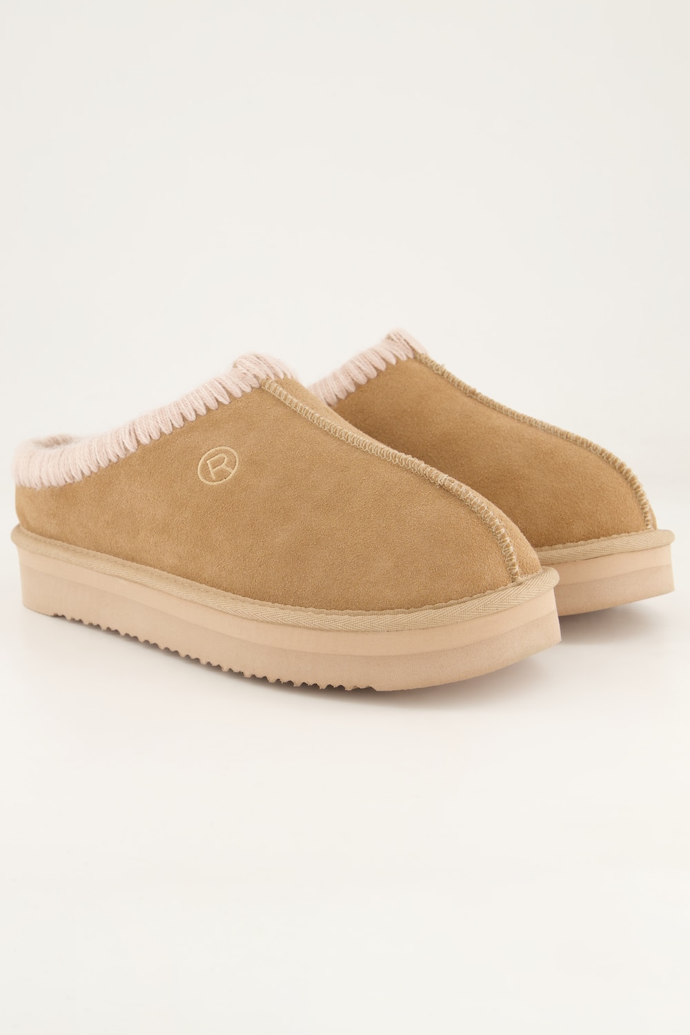 Rohde Hausschuhe, Lammfellfutter, Veloursleder, Weite G