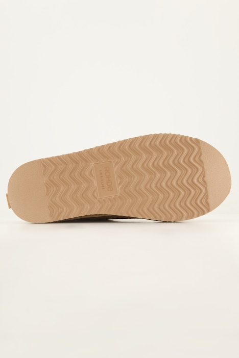 Rohde Hausschuhe, Lammfellfutter, Veloursleder, Weite G