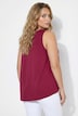 Longtop, A-Linie, Blumen-Motiv, Zipfelsaum