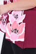 Longtop, A-lijn, bloemmotief, puntzoom