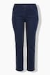 Jeans Mandy, Ziersteine, weites Bein, Stretch