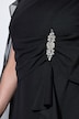 Kleid, Chiffon-Cape, A-Linie, V-Ausschnitt, ärmellos