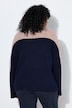 Pull oversize, col montant et manches longues, motif torsadé