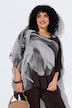 Blouse doublée, imprimé floral, décolleté rond et manches courtes
