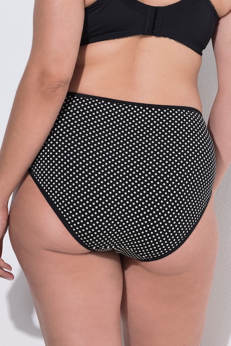 Midislips, 5er-Pack, Muster/einfarbig