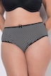 Midislips, 5er-Pack, Muster/einfarbig